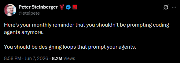 Peter Steinberger on designing loops instead of prompts